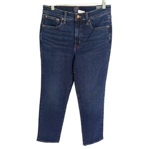 J.Crew Essential Straight Jeans Dark Wash All-Day Stretch Women's 28 NEW